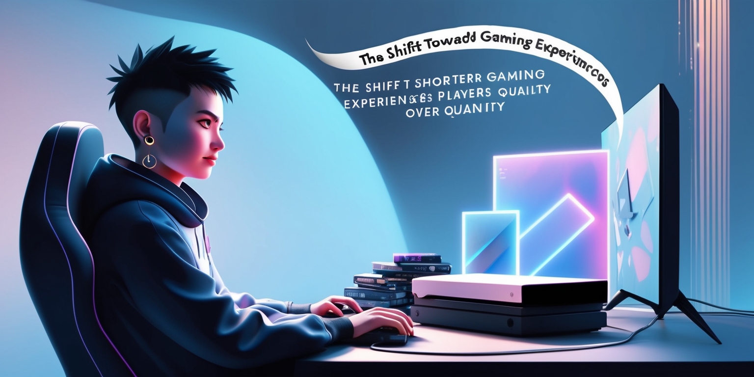 The Shift Toward Shorter Gaming Experiences: Players Seek Quality Over Quantity